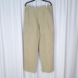 SportiF Women’s Size 12 Convertible Zip-Off Hiking Pants Shorts Khaki Gorpcore